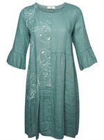 Pont Neuf - Laetita kjole, Støvet Grøn